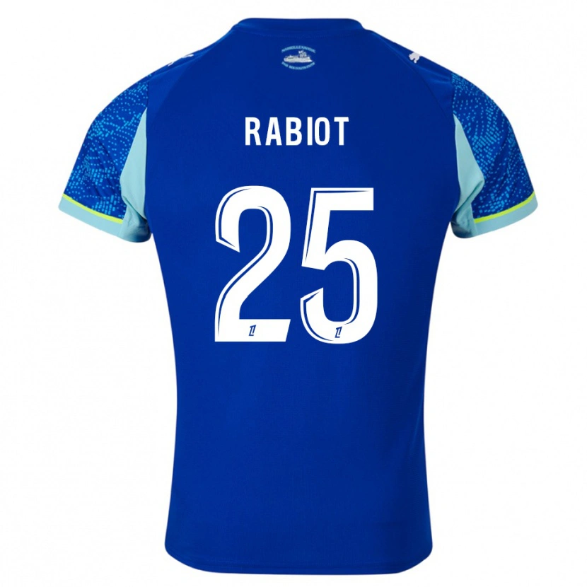 Danxen Kvinnor Adrien Rabiot #25 Himmelsblå Vit Tredjesatsen Matchtröjor 2025/26 Tröjor T-Tröja