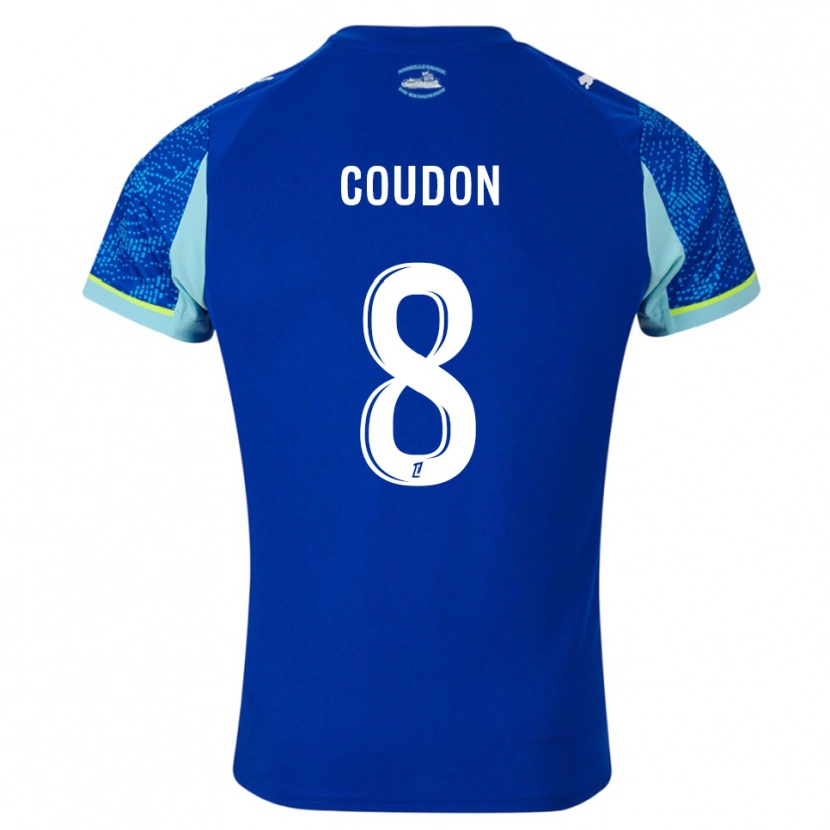 Danxen Kvinnor Marine Coudon #8 Himmelsblå Vit Tredjesatsen Matchtröjor 2025/26 Tröjor T-Tröja