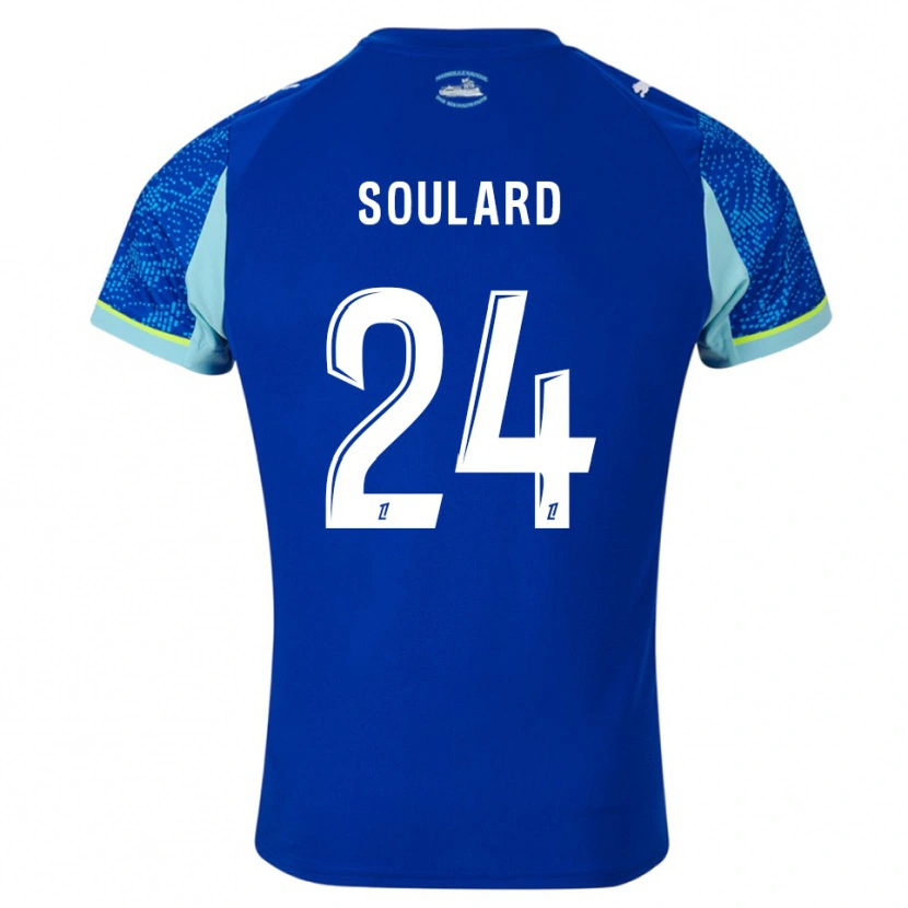 Danxen Kvinnor Amandine Soulard #24 Himmelsblå Vit Tredjesatsen Matchtröjor 2025/26 Tröjor T-Tröja