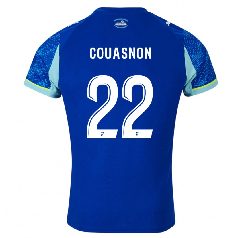 Danxen Kvinnor Roxane Couasnon #22 Himmelsblå Vit Tredjesatsen Matchtröjor 2025/26 Tröjor T-Tröja