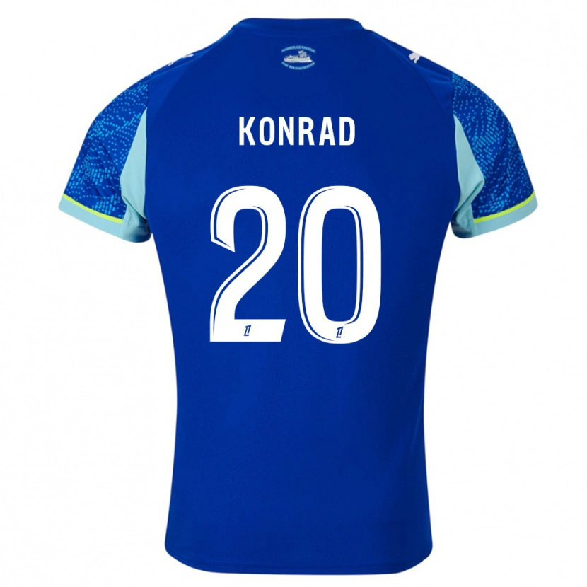 Danxen Kvinnor Konrad De La Fuente #20 Himmelsblå Vit Tredjesatsen Matchtröjor 2025/26 Tröjor T-Tröja