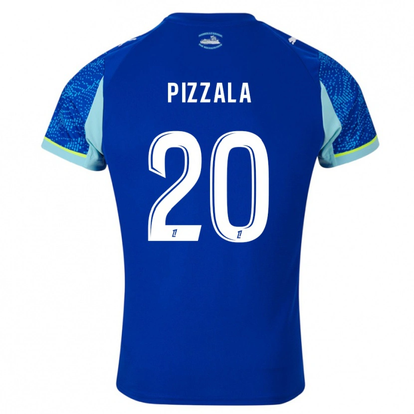 Danxen Kvinnor Caroline Pizzala #20 Himmelsblå Vit Tredjesatsen Matchtröjor 2025/26 Tröjor T-Tröja