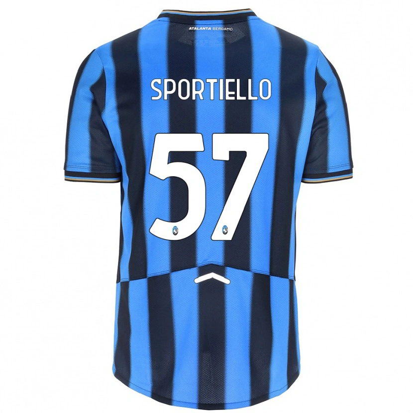 Danxen Barn Marco Sportiello #57 Himmelsblå Svart Hemmatröja Matchtröjor 2025/26 Tröjor T-Tröja