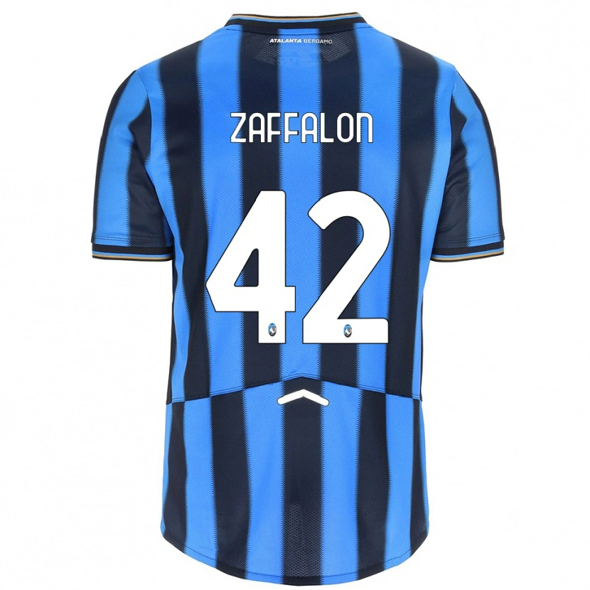 Danxen Barn Lorenzo Zaffalon #42 Himmelsblå Svart Hemmatröja Matchtröjor 2025/26 Tröjor T-Tröja