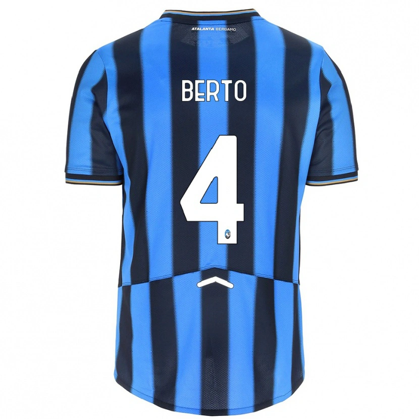 Danxen Barn Gabriele Berto #4 Himmelsblå Svart Hemmatröja Matchtröjor 2025/26 Tröjor T-Tröja