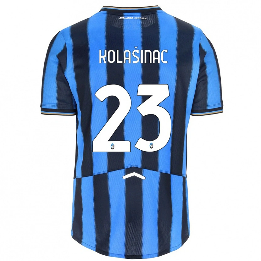 Danxen Barn Sead Kolasinac #23 Himmelsblå Svart Hemmatröja Matchtröjor 2025/26 Tröjor T-Tröja