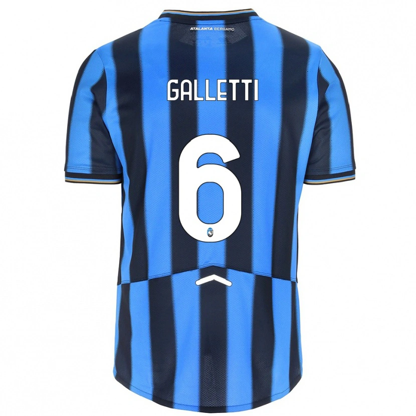 Danxen Barn Elia Galletti #6 Himmelsblå Svart Hemmatröja Matchtröjor 2025/26 Tröjor T-Tröja