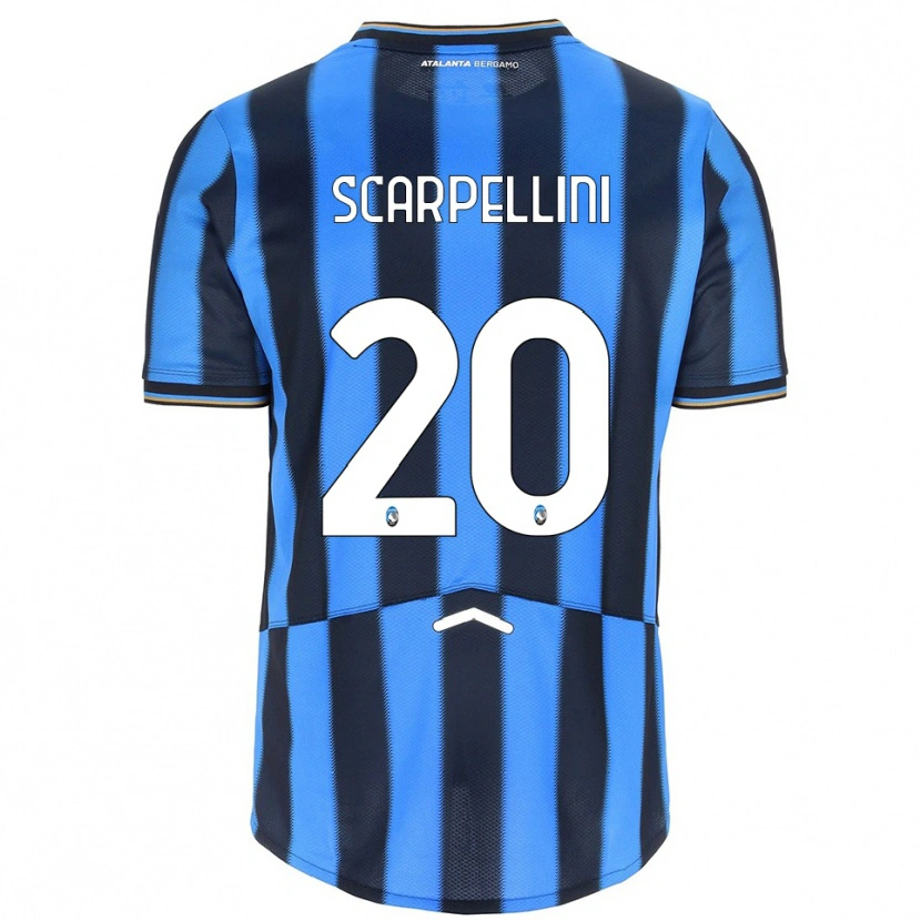 Danxen Barn Andrea Scarpellini #20 Himmelsblå Svart Hemmatröja Matchtröjor 2025/26 Tröjor T-Tröja