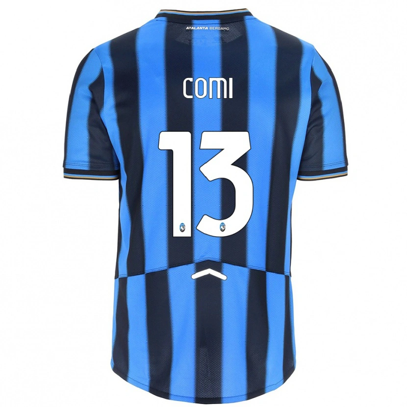 Danxen Barn Pietro Comi #13 Himmelsblå Svart Hemmatröja Matchtröjor 2025/26 Tröjor T-Tröja
