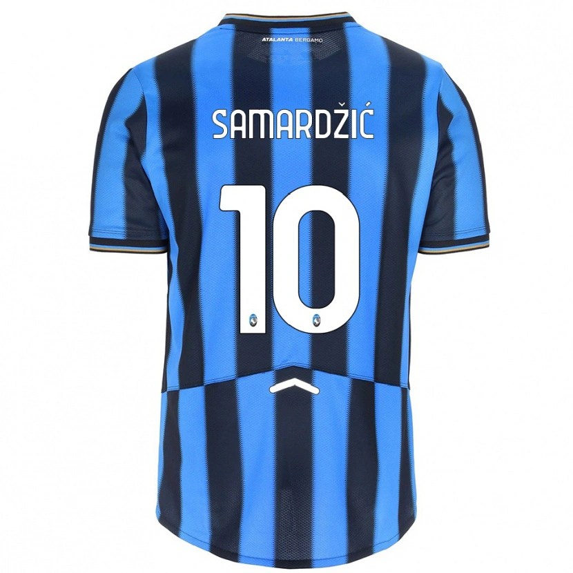 Danxen Barn Lazar Samardžić #10 Himmelsblå Svart Hemmatröja Matchtröjor 2025/26 Tröjor T-Tröja