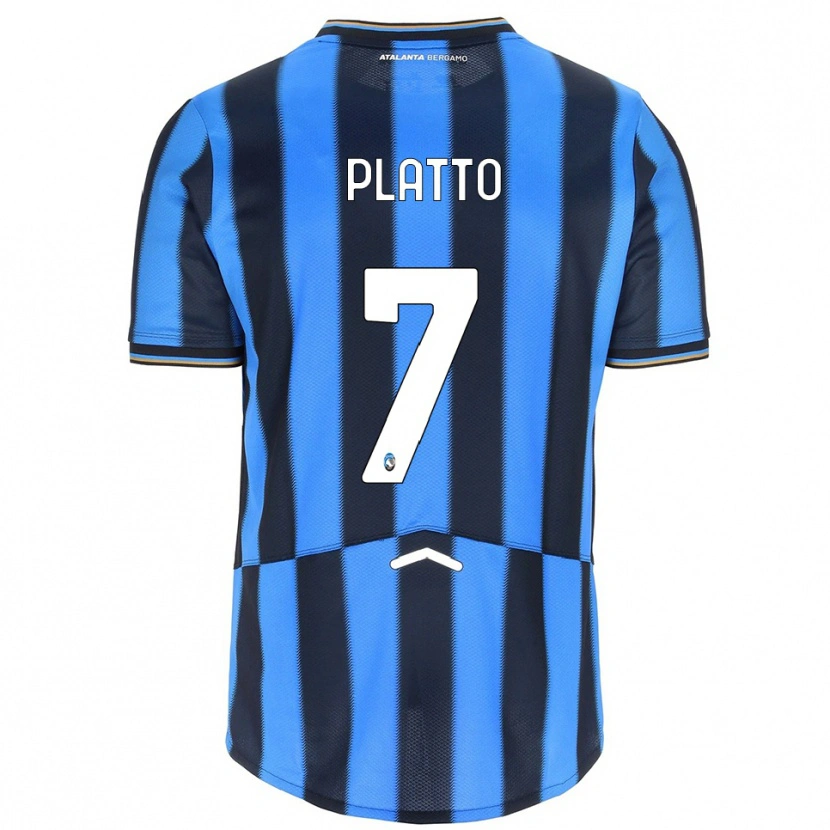 Danxen Barn Gabriele Platto #7 Himmelsblå Svart Hemmatröja Matchtröjor 2025/26 Tröjor T-Tröja