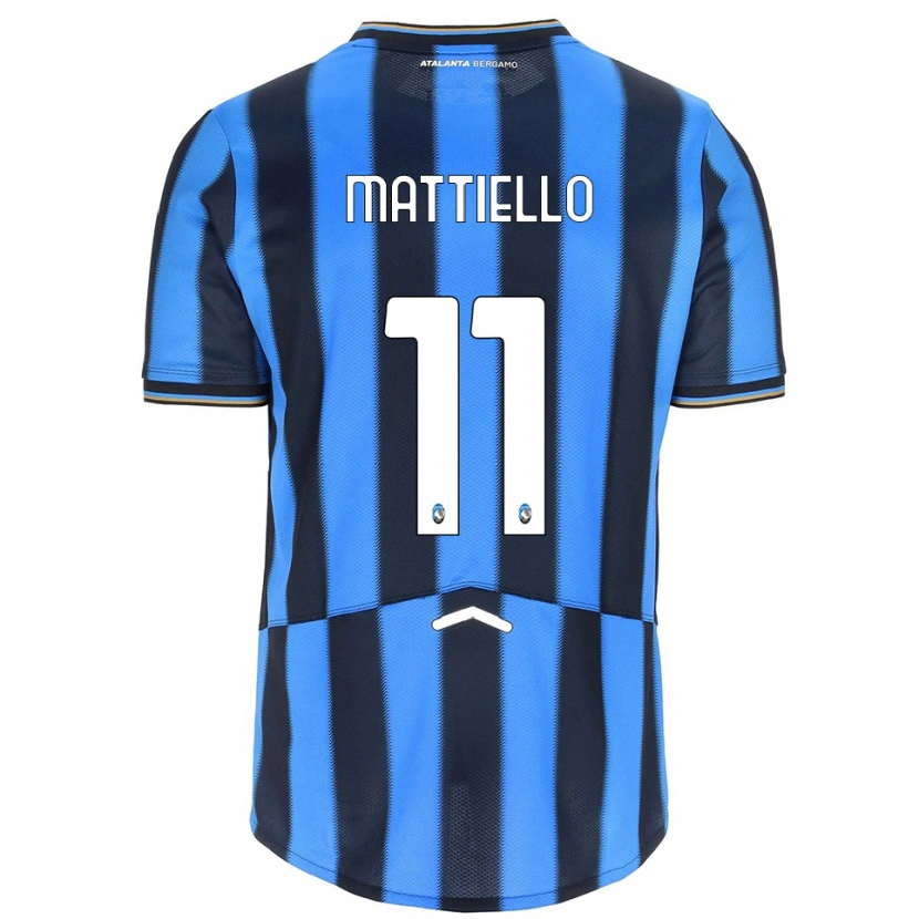 Danxen Barn Federico Mattiello #11 Himmelsblå Svart Hemmatröja Matchtröjor 2025/26 Tröjor T-Tröja