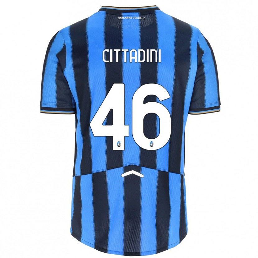 Danxen Barn Giorgio Cittadini #46 Himmelsblå Svart Hemmatröja Matchtröjor 2025/26 Tröjor T-Tröja