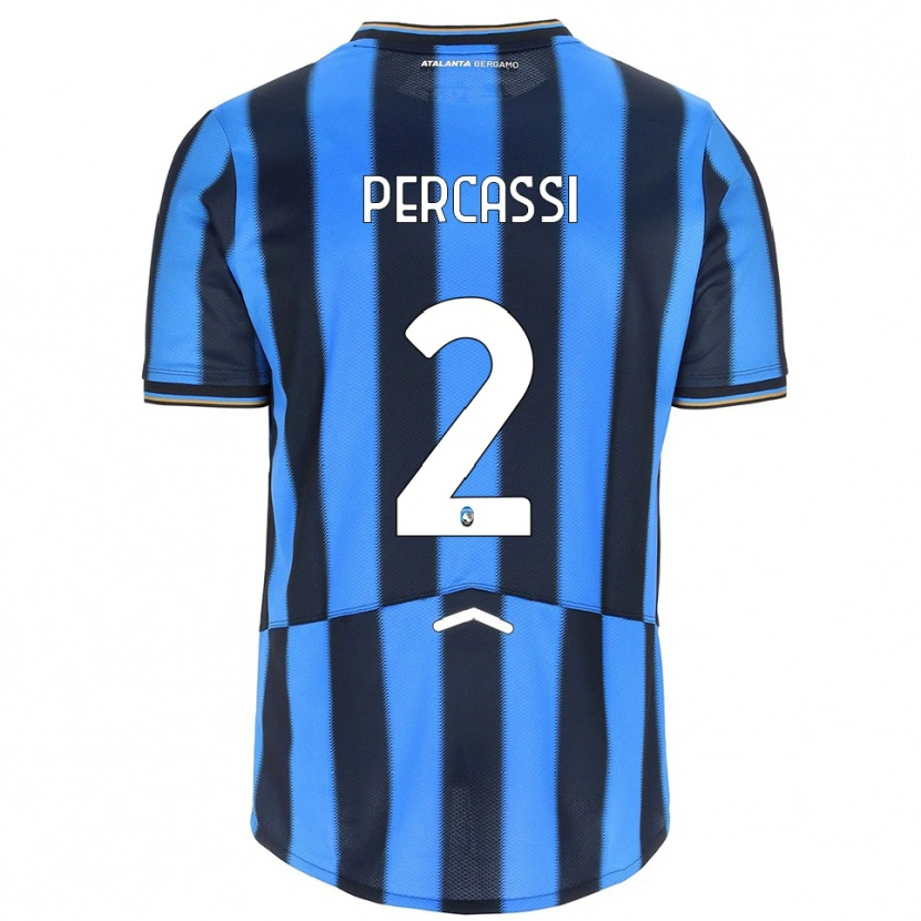 Danxen Barn Giovanni Percassi #2 Himmelsblå Svart Hemmatröja Matchtröjor 2025/26 Tröjor T-Tröja
