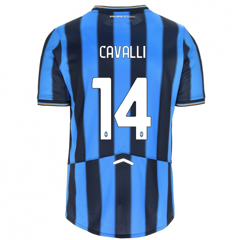 Danxen Barn Tommaso Cavalli #14 Himmelsblå Svart Hemmatröja Matchtröjor 2025/26 Tröjor T-Tröja