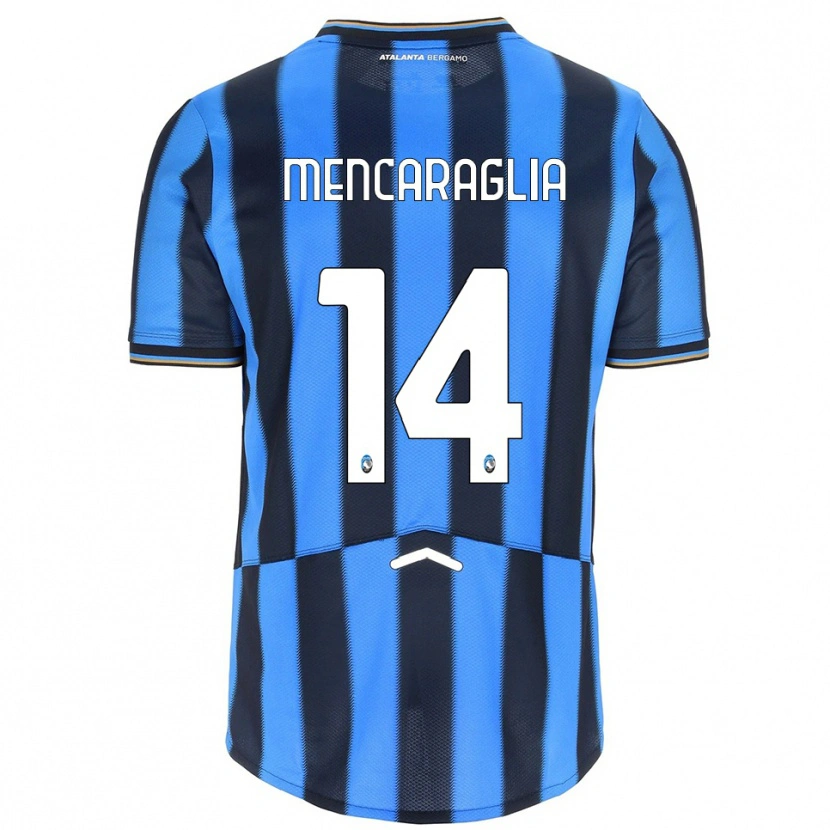 Danxen Barn Filippo Mencaraglia #14 Himmelsblå Svart Hemmatröja Matchtröjor 2025/26 Tröjor T-Tröja