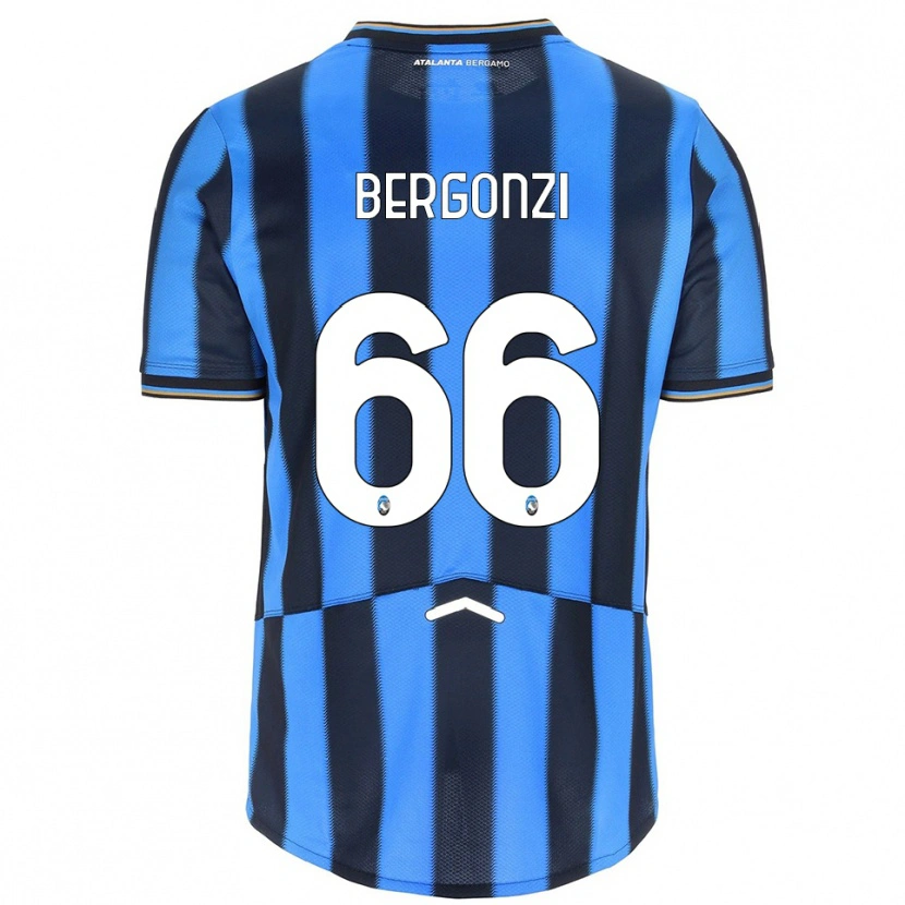 Danxen Barn Federico Bergonzi #66 Himmelsblå Svart Hemmatröja Matchtröjor 2025/26 Tröjor T-Tröja
