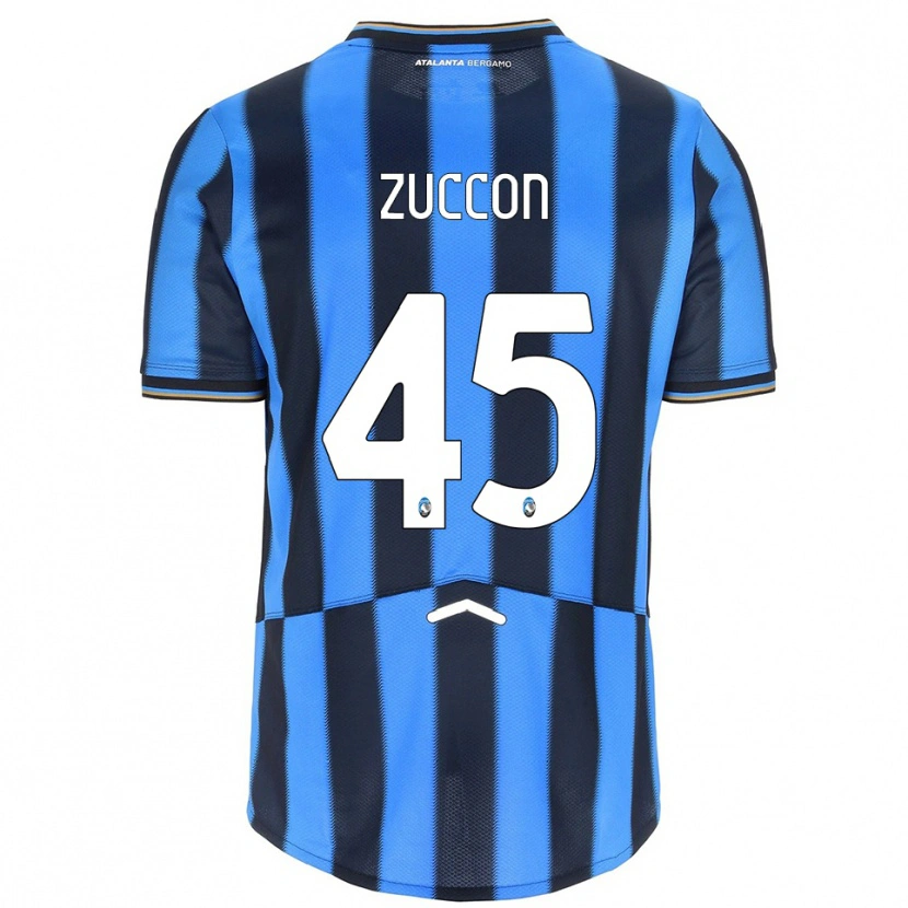 Danxen Barn Federico Zuccon #45 Himmelsblå Svart Hemmatröja Matchtröjor 2025/26 Tröjor T-Tröja