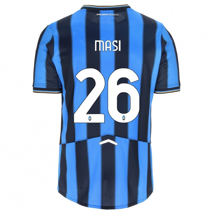 Danxen Barn Alberto Masi #26 Himmelsblå Svart Hemmatröja Matchtröjor 2025/26 Tröjor T-Tröja