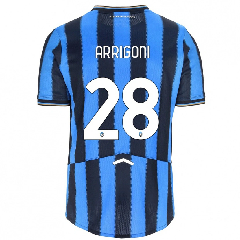 Danxen Barn Mattia Arrigoni #28 Himmelsblå Svart Hemmatröja Matchtröjor 2025/26 Tröjor T-Tröja