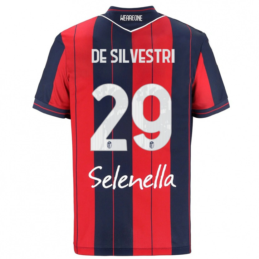 Danxen Barn Lorenzo De Silvestri #29 Röd Marinblå Hemmatröja Matchtröjor 2025/26 Tröjor T-Tröja