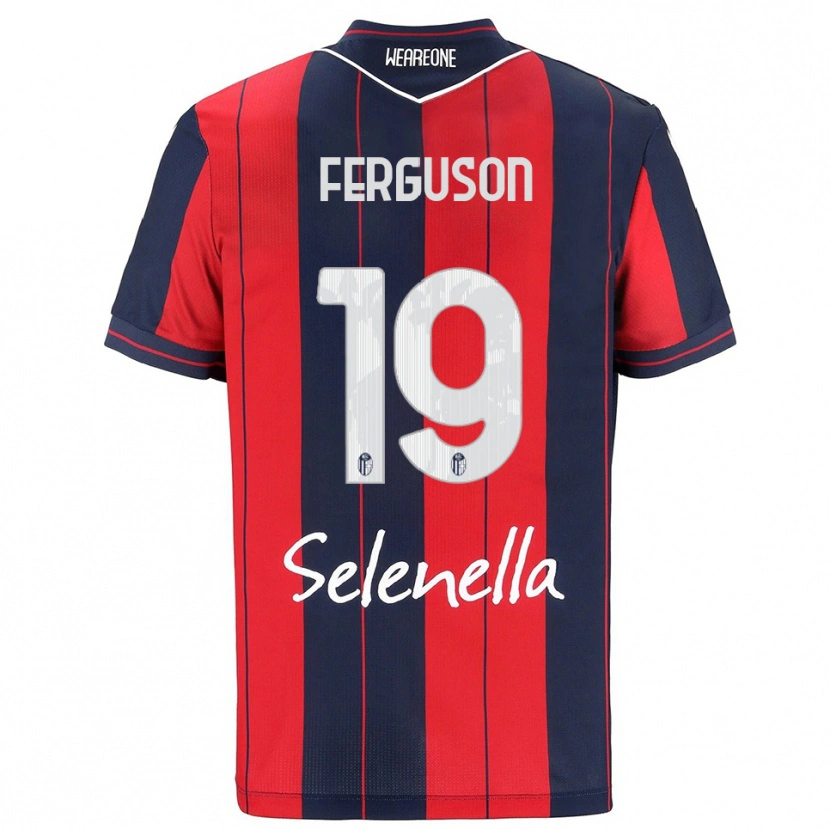 Danxen Barn Lewis Ferguson #19 Röd Marinblå Hemmatröja Matchtröjor 2025/26 Tröjor T-Tröja