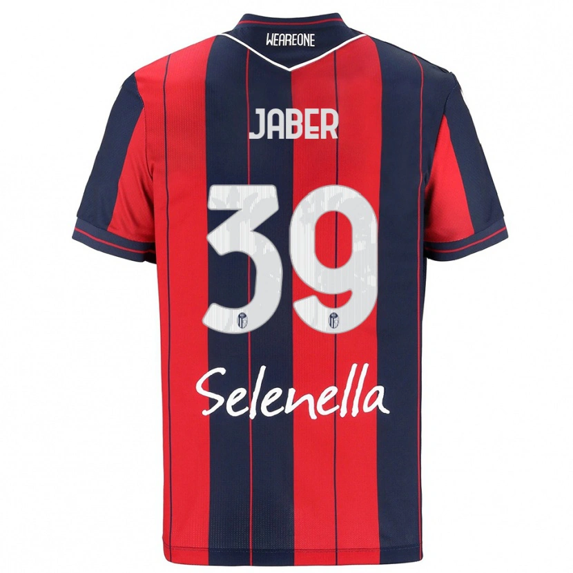 Danxen Barn Ali Jaber #39 Röd Marinblå Hemmatröja Matchtröjor 2025/26 Tröjor T-Tröja