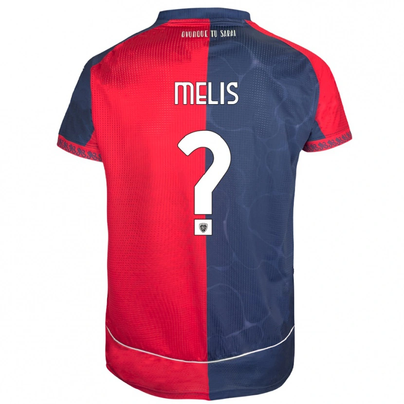 Danxen Barn Gabriele Melis #0 Röd Marinblå Hemmatröja Matchtröjor 2025/26 Tröjor T-Tröja