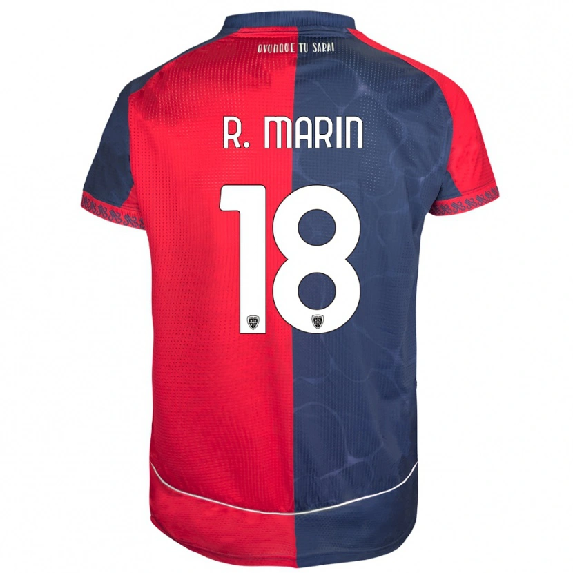 Danxen Barn Răzvan Marin #18 Röd Marinblå Hemmatröja Matchtröjor 2025/26 Tröjor T-Tröja