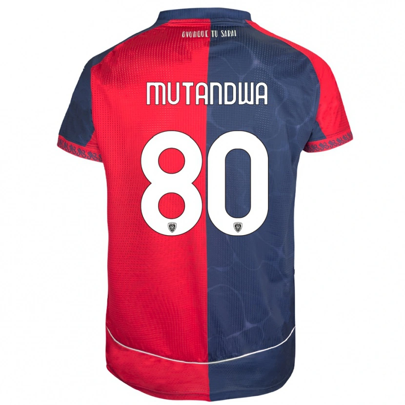Danxen Barn Kingstone Mutandwa #80 Röd Marinblå Hemmatröja Matchtröjor 2025/26 Tröjor T-Tröja