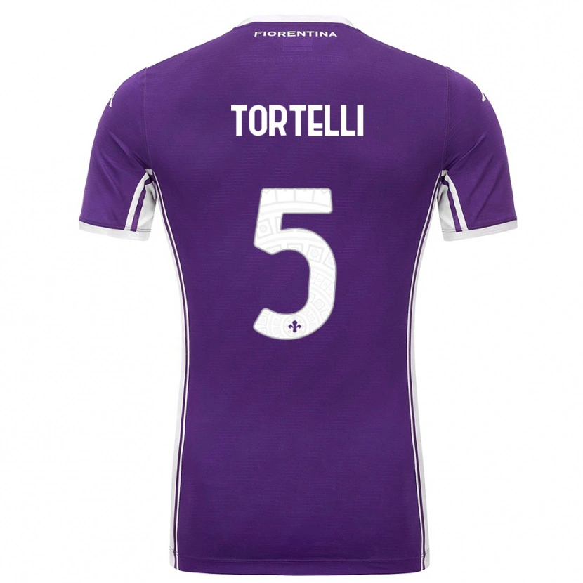 Danxen Barn Alice Tortelli #5 Lila Vit Hemmatröja Matchtröjor 2025/26 Tröjor T-Tröja