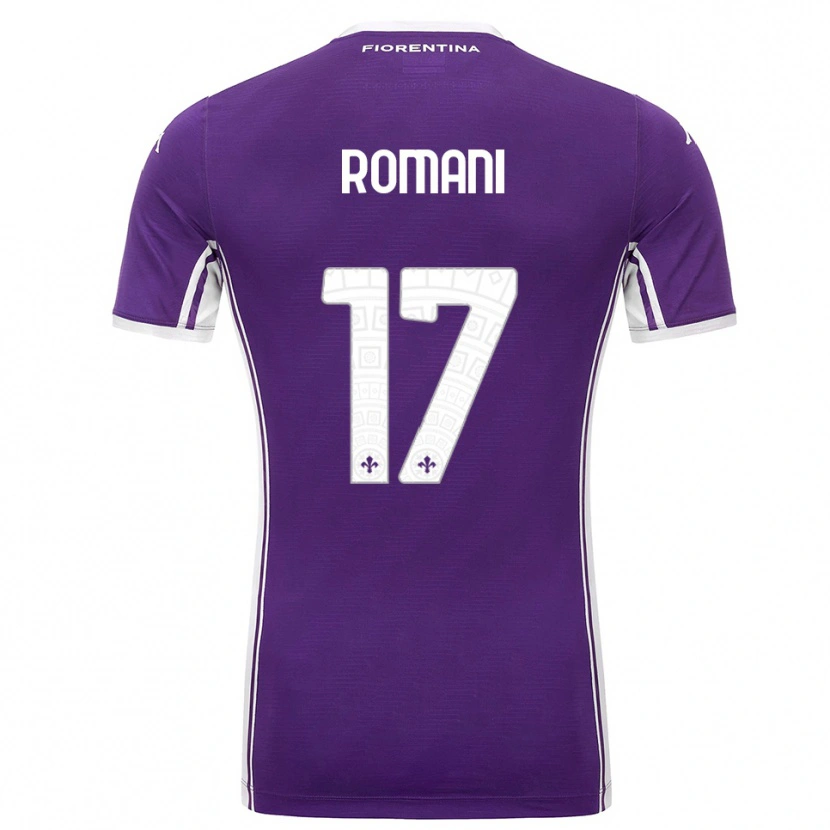 Danxen Barn Lorenzo Romani #17 Lila Vit Hemmatröja Matchtröjor 2025/26 Tröjor T-Tröja