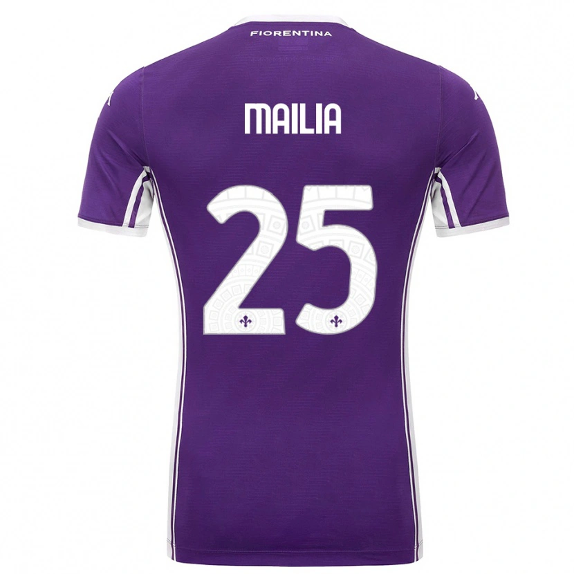 Danxen Barn Siria Mailia #25 Lila Vit Hemmatröja Matchtröjor 2025/26 Tröjor T-Tröja