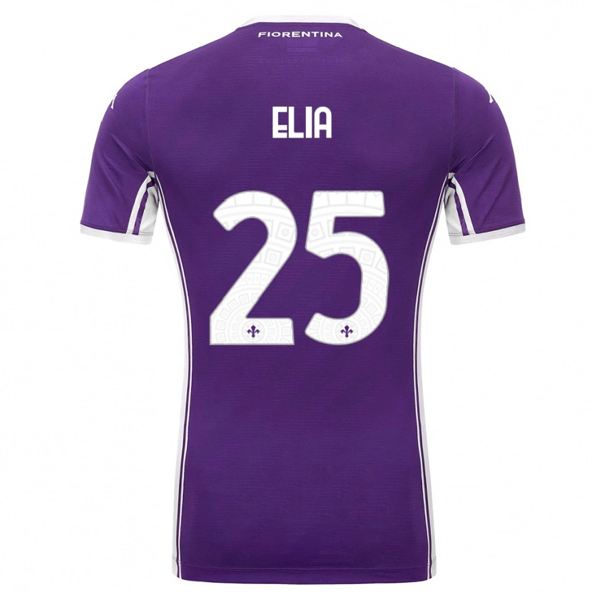 Danxen Barn Mirko Elia #25 Lila Vit Hemmatröja Matchtröjor 2025/26 Tröjor T-Tröja