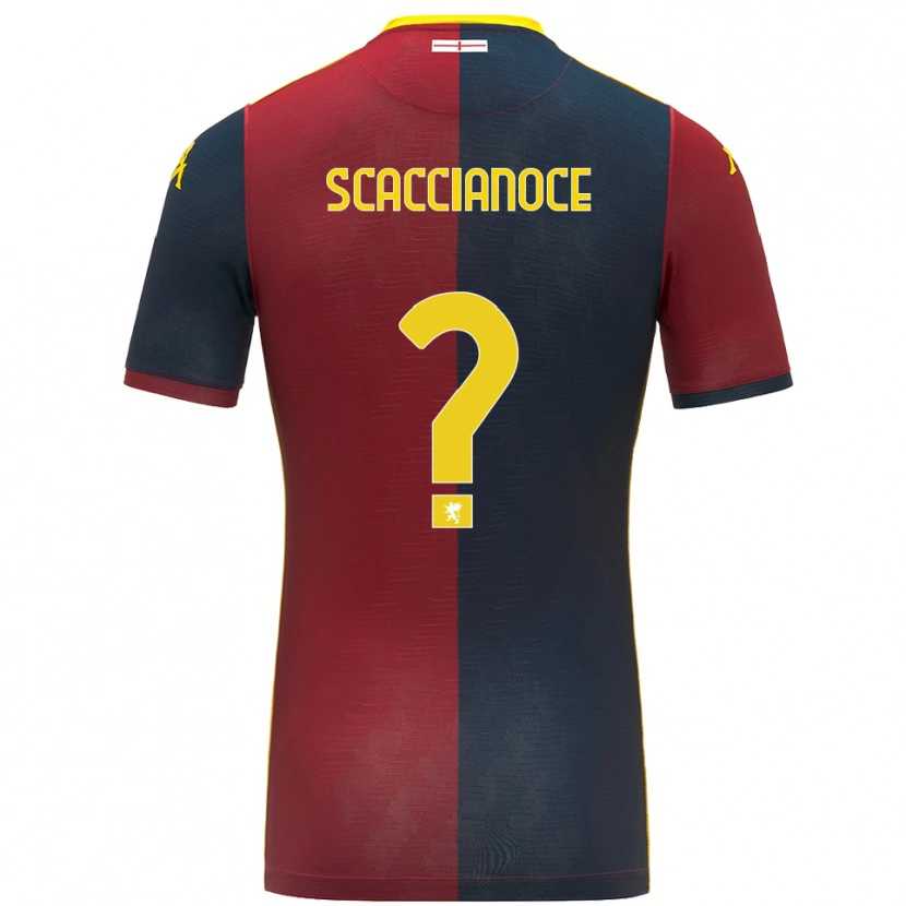 Danxen Barn Francesco Scaccianoce #0 Röd Kungsblå Hemmatröja Matchtröjor 2025/26 Tröjor T-Tröja