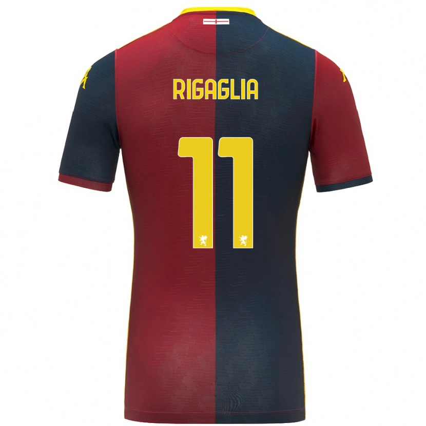 Danxen Barn Alison Rigaglia #11 Röd Kungsblå Hemmatröja Matchtröjor 2025/26 Tröjor T-Tröja