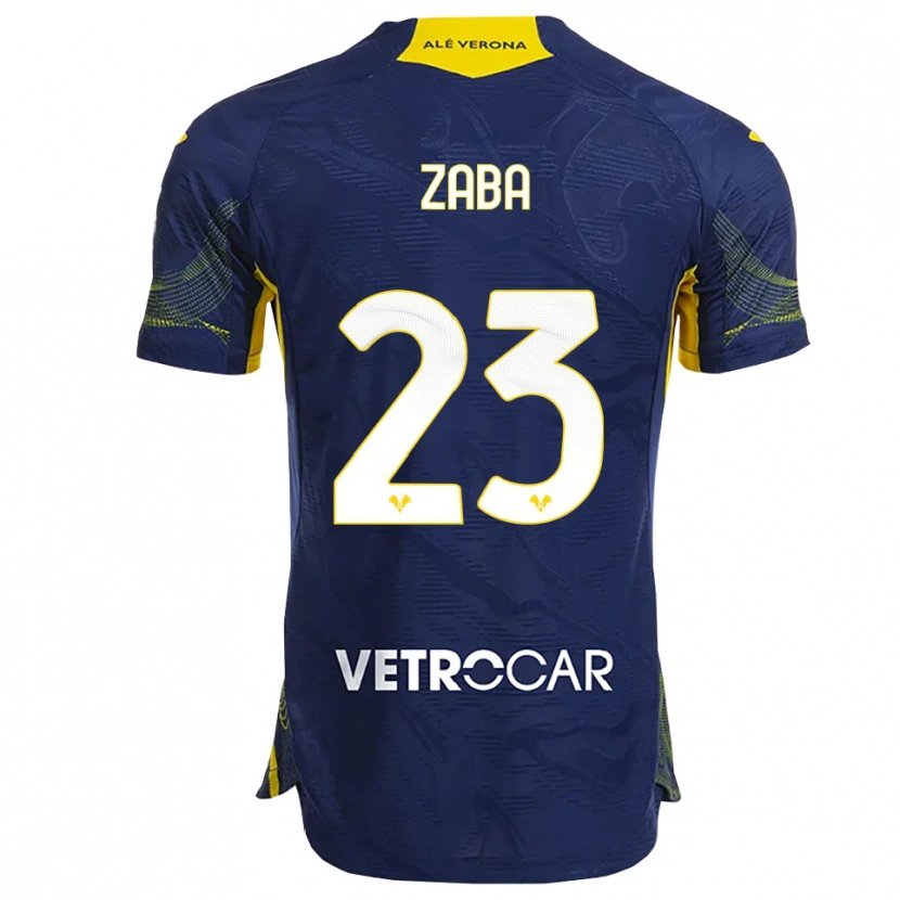 Danxen Barn Nelson Zaba #23 Marinblå Gul Hemmatröja Matchtröjor 2025/26 Tröjor T-Tröja