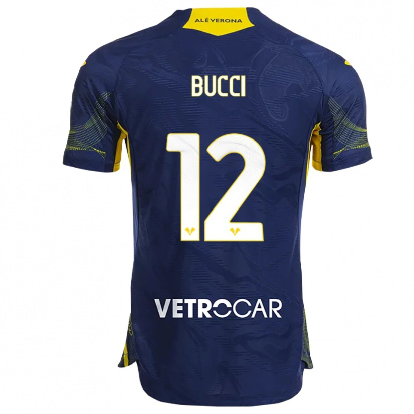 Danxen Barn Irene Bucci #12 Marinblå Gul Hemmatröja Matchtröjor 2025/26 Tröjor T-Tröja