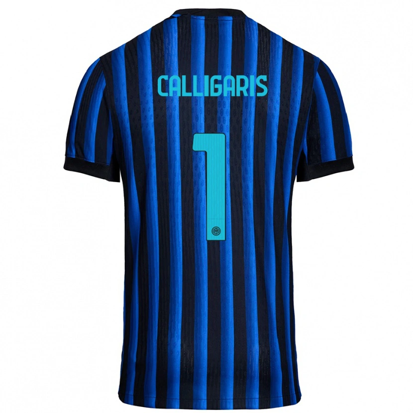 Danxen Barn Alessandro Calligaris #1 Svart Blå Hemmatröja Matchtröjor 2025/26 Tröjor T-Tröja