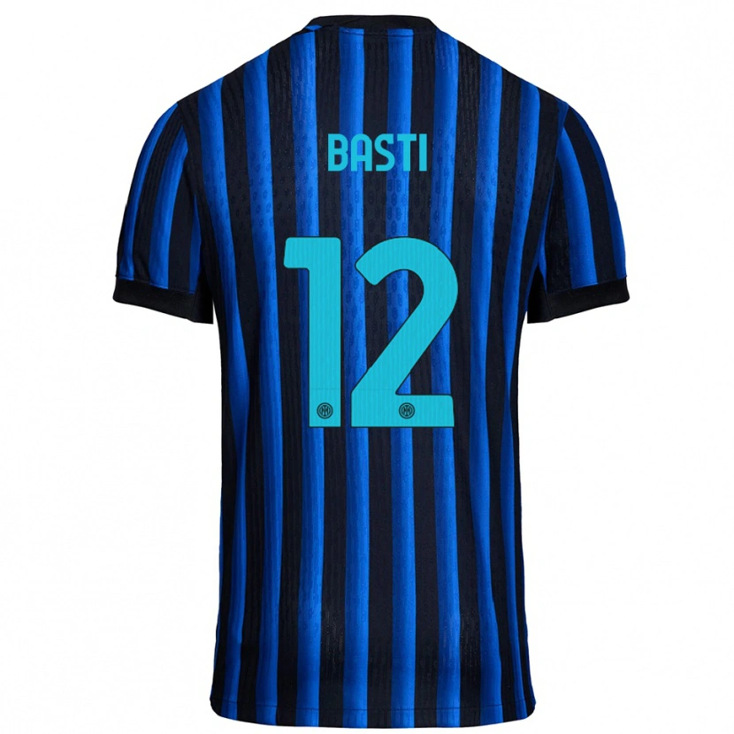 Danxen Barn Matteo Basti #12 Svart Blå Hemmatröja Matchtröjor 2025/26 Tröjor T-Tröja