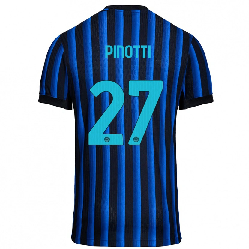 Danxen Barn Manuel Pinotti #27 Svart Blå Hemmatröja Matchtröjor 2025/26 Tröjor T-Tröja