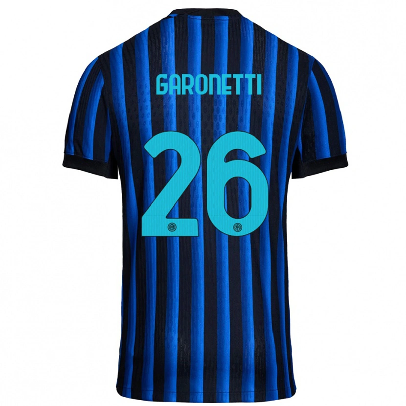 Danxen Barn Gabriele Garonetti #26 Svart Blå Hemmatröja Matchtröjor 2025/26 Tröjor T-Tröja