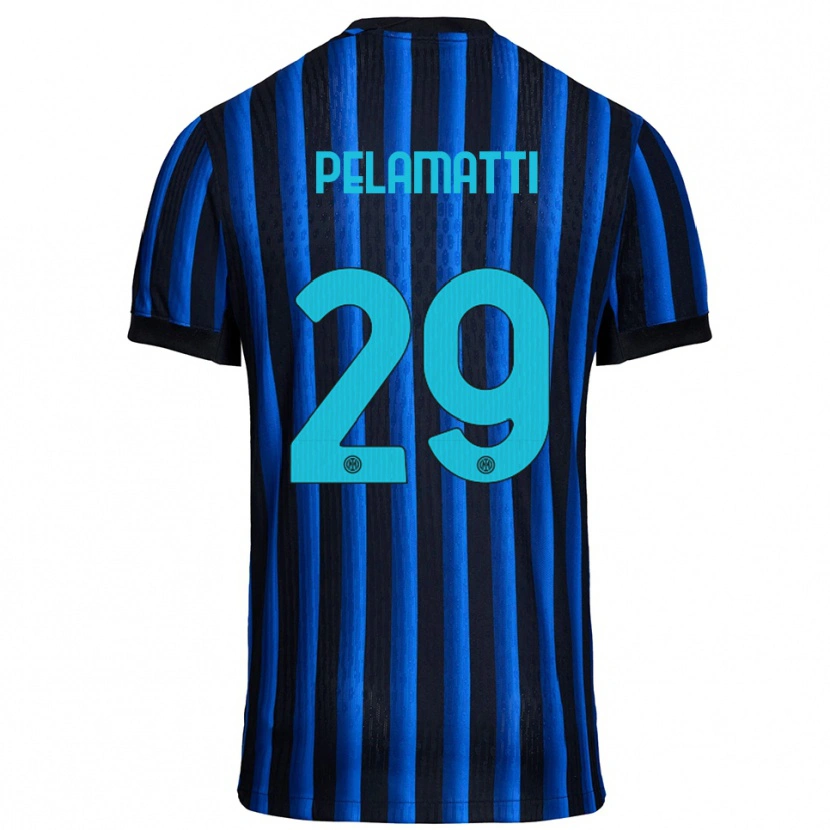 Danxen Barn Andrea Pelamatti #29 Svart Blå Hemmatröja Matchtröjor 2025/26 Tröjor T-Tröja