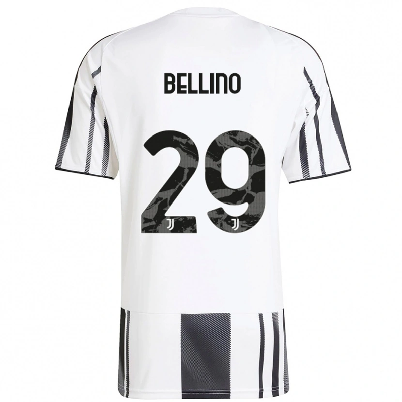 Danxen Barn Filippo Bellino #29 Vit Svart Hemmatröja Matchtröjor 2025/26 Tröjor T-Tröja