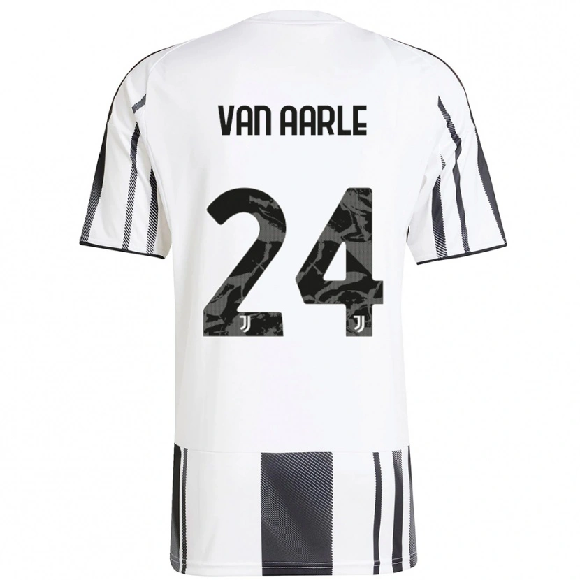 Danxen Barn Shane Van Aarle #24 Vit Svart Hemmatröja Matchtröjor 2025/26 Tröjor T-Tröja