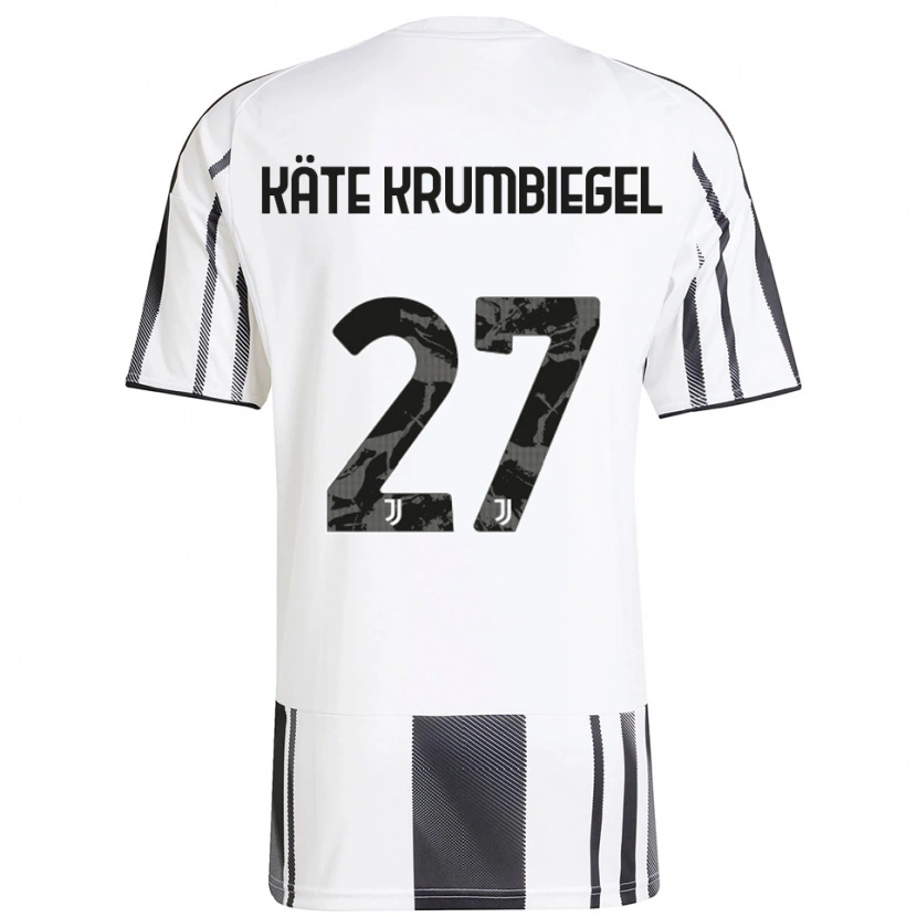 Danxen Barn Paulina Käte Krumbiegel #27 Vit Svart Hemmatröja Matchtröjor 2025/26 Tröjor T-Tröja