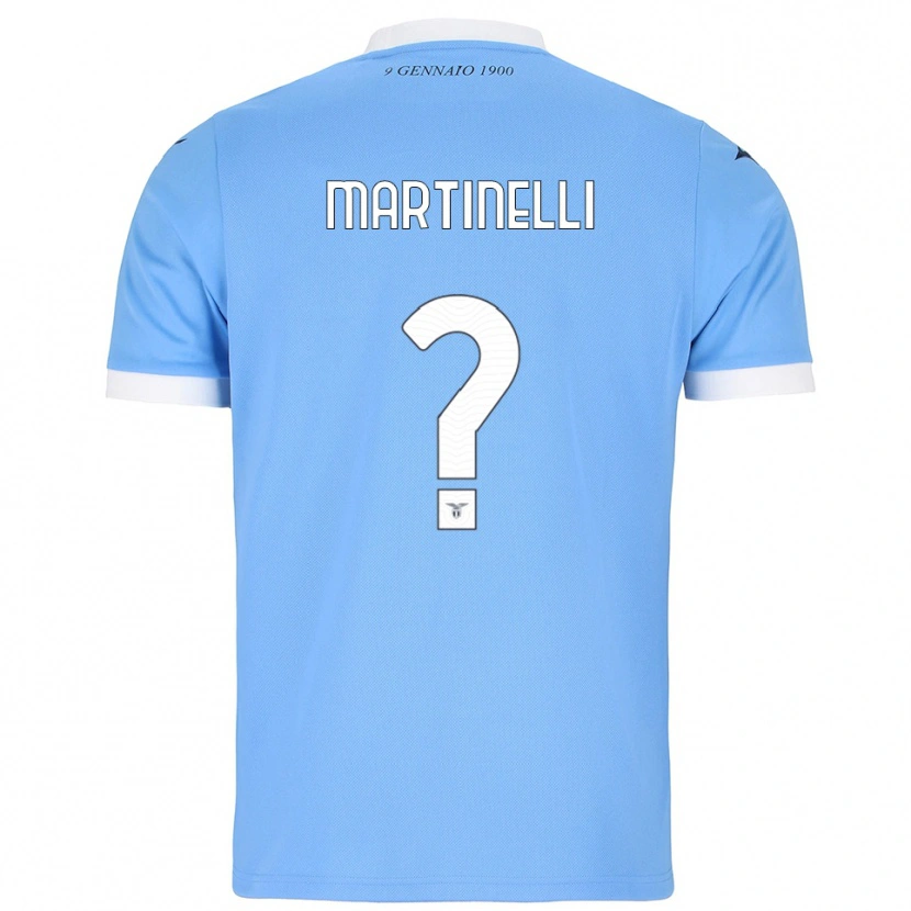 Danxen Barn Leonardo Martinelli #0 Himmelsblå Vit Hemmatröja Matchtröjor 2025/26 Tröjor T-Tröja