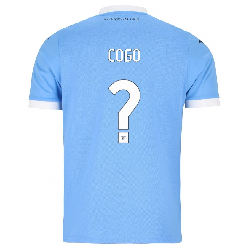 Danxen Barn Giovanni Cogo #0 Himmelsblå Vit Hemmatröja Matchtröjor 2025/26 Tröjor T-Tröja