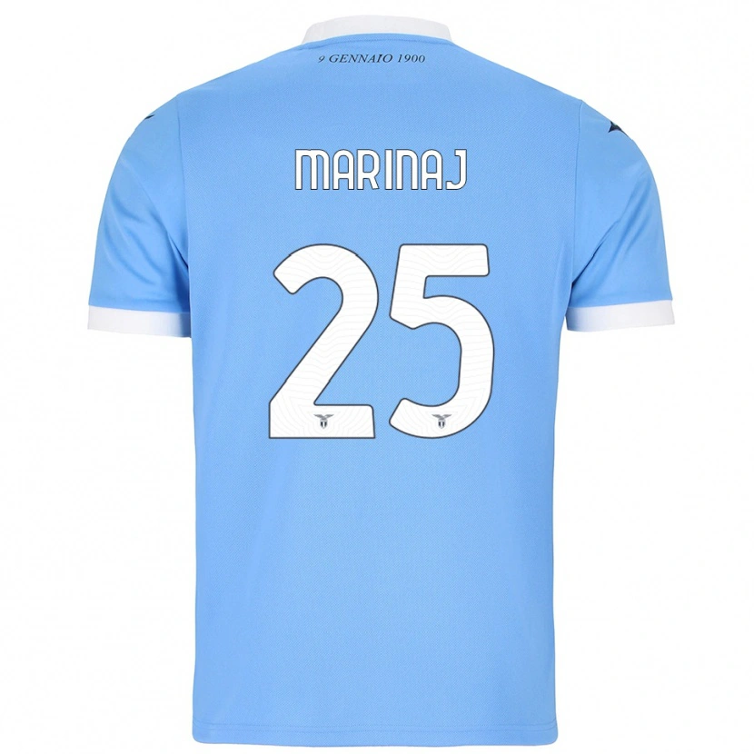 Danxen Barn Kledi Marinaj #25 Himmelsblå Vit Hemmatröja Matchtröjor 2025/26 Tröjor T-Tröja
