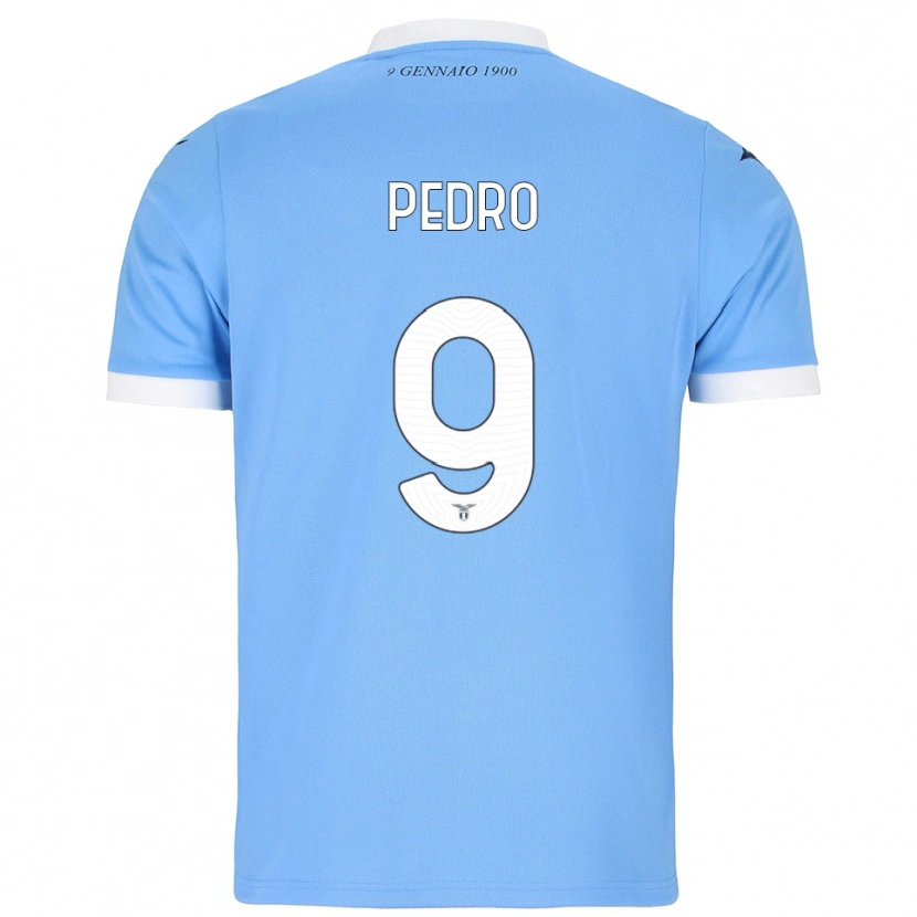 Danxen Barn Pedro #9 Himmelsblå Vit Hemmatröja Matchtröjor 2025/26 Tröjor T-Tröja